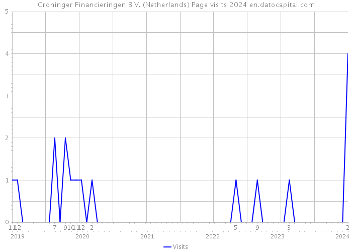 Groninger Financieringen B.V. (Netherlands) Page visits 2024 