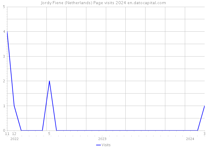 Jordy Fiene (Netherlands) Page visits 2024 