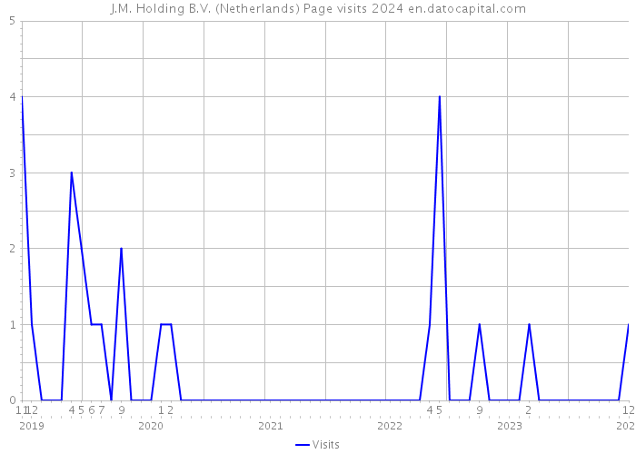 J.M. Holding B.V. (Netherlands) Page visits 2024 