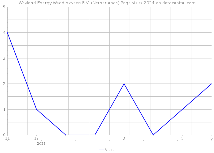 Wayland Energy Waddinxveen B.V. (Netherlands) Page visits 2024 