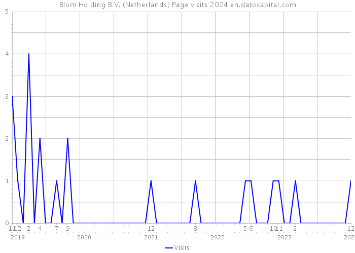 Blom Holding B.V. (Netherlands) Page visits 2024 