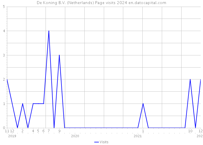 De Koning B.V. (Netherlands) Page visits 2024 