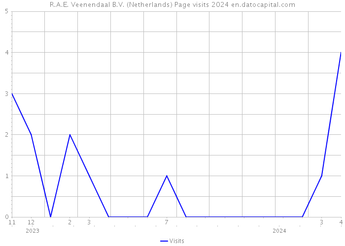 R.A.E. Veenendaal B.V. (Netherlands) Page visits 2024 