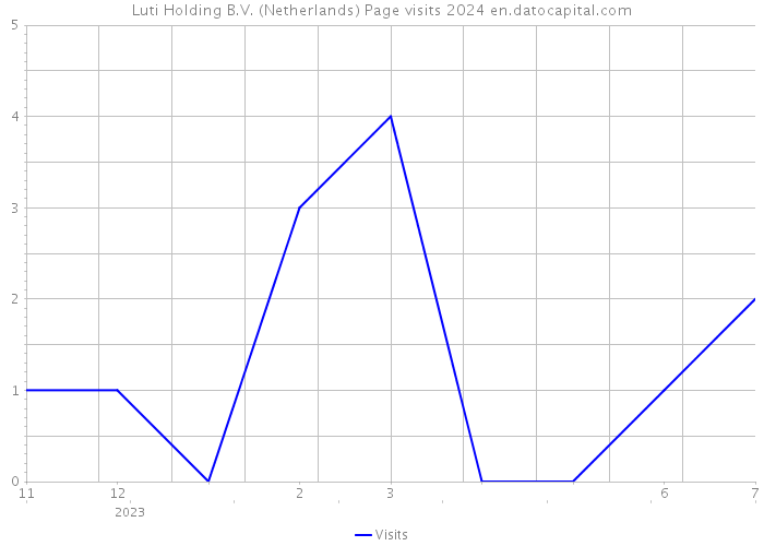 Luti Holding B.V. (Netherlands) Page visits 2024 