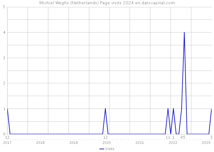 Michiel Weghs (Netherlands) Page visits 2024 