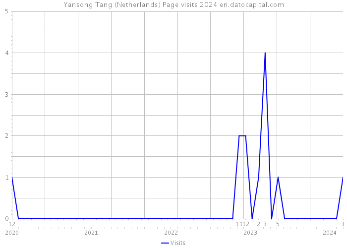 Yansong Tang (Netherlands) Page visits 2024 