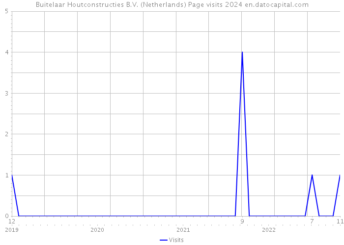 Buitelaar Houtconstructies B.V. (Netherlands) Page visits 2024 