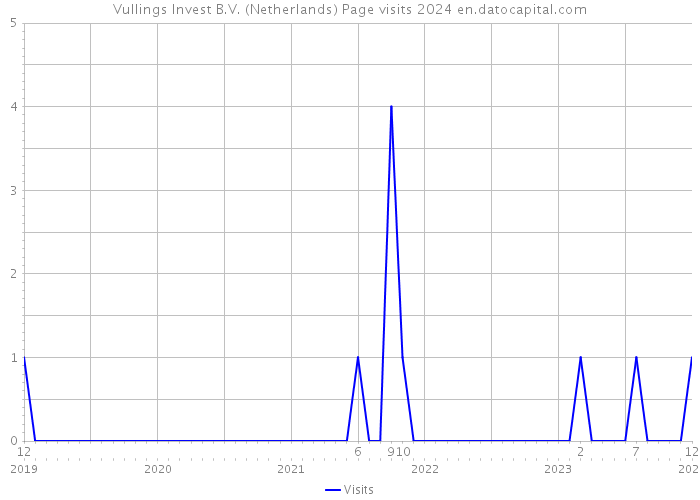 Vullings Invest B.V. (Netherlands) Page visits 2024 