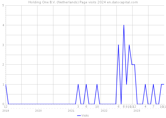 Holding One B.V. (Netherlands) Page visits 2024 