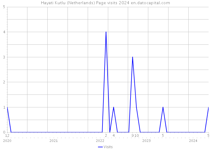 Hayati Kutlu (Netherlands) Page visits 2024 