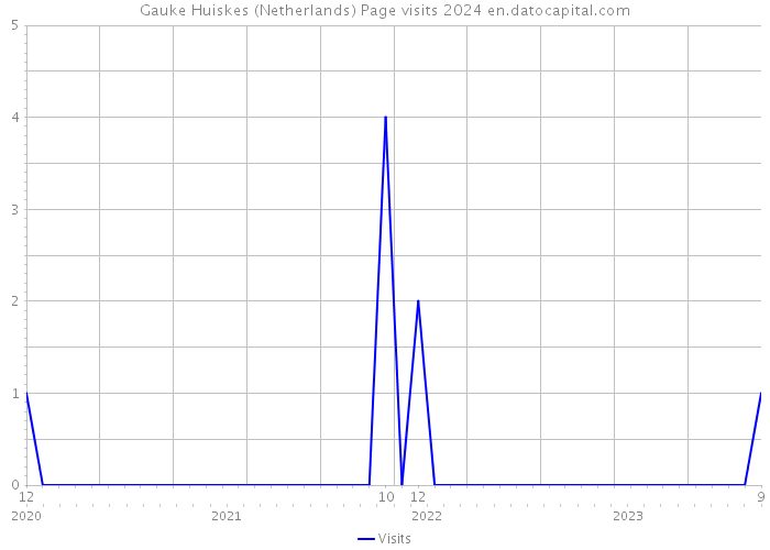 Gauke Huiskes (Netherlands) Page visits 2024 