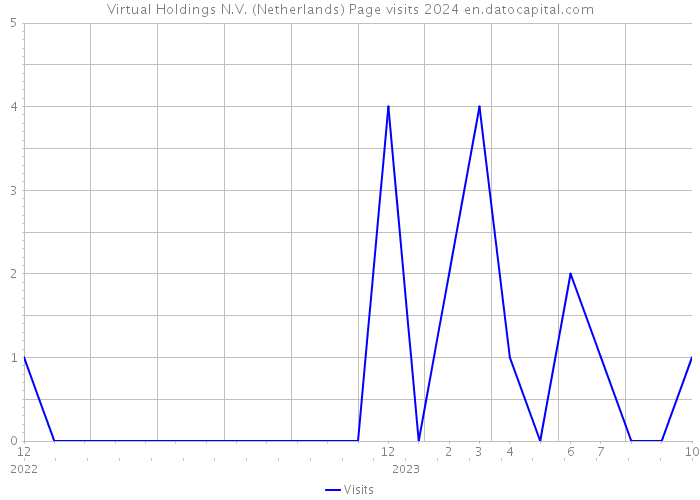 Virtual Holdings N.V. (Netherlands) Page visits 2024 