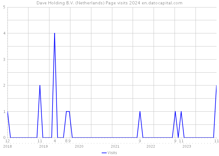 Dave Holding B.V. (Netherlands) Page visits 2024 