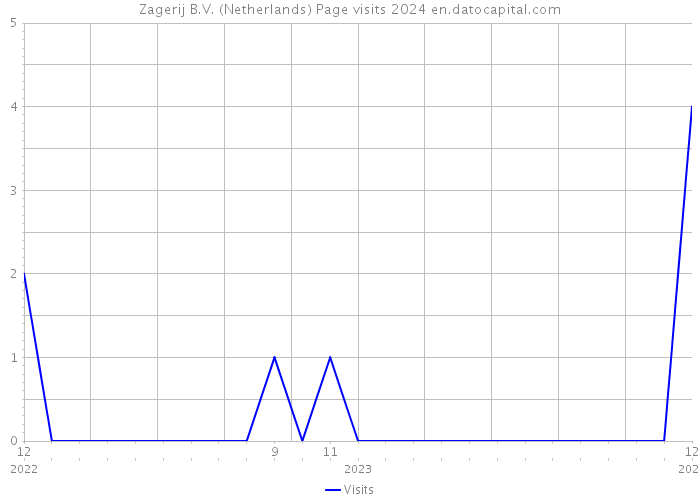 Zagerij B.V. (Netherlands) Page visits 2024 