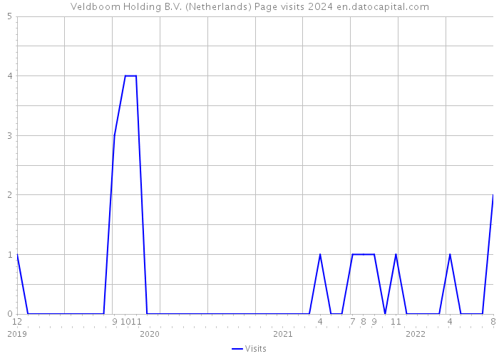 Veldboom Holding B.V. (Netherlands) Page visits 2024 