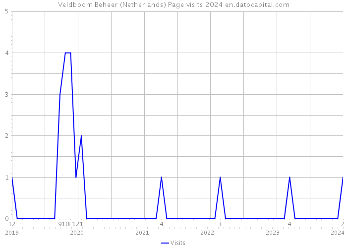 Veldboom Beheer (Netherlands) Page visits 2024 