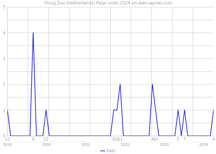Hong Zou (Netherlands) Page visits 2024 