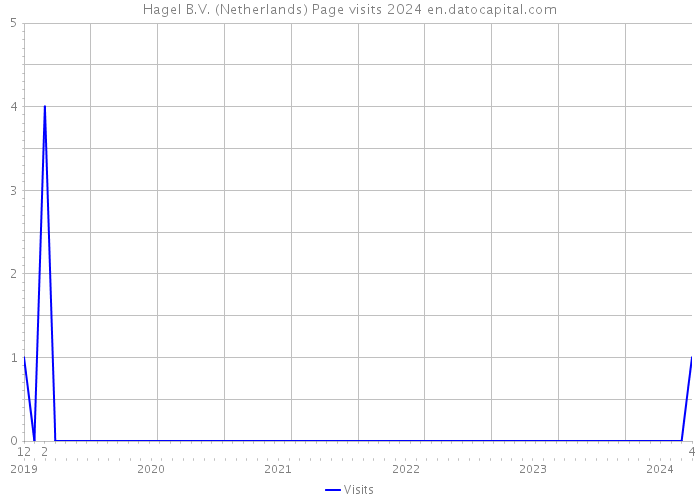 Hagel B.V. (Netherlands) Page visits 2024 