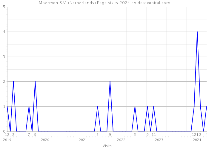 Moerman B.V. (Netherlands) Page visits 2024 