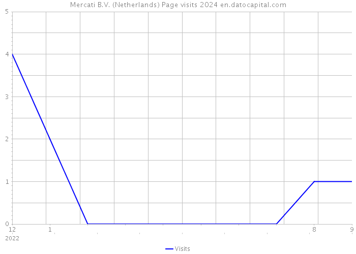 Mercati B.V. (Netherlands) Page visits 2024 