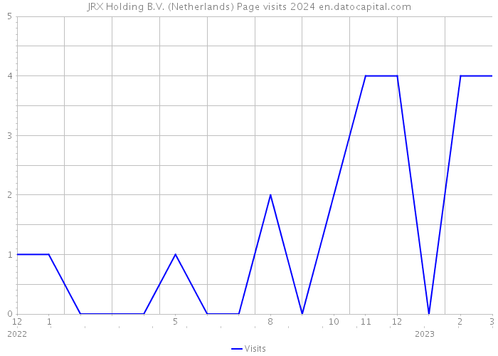 JRX Holding B.V. (Netherlands) Page visits 2024 