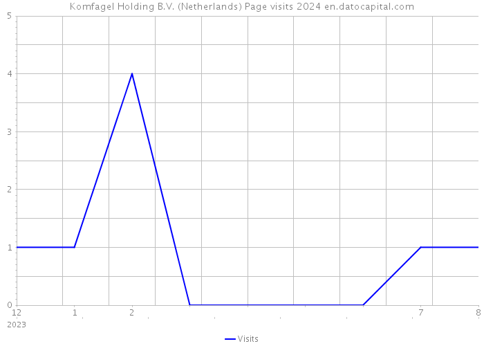 Komfagel Holding B.V. (Netherlands) Page visits 2024 
