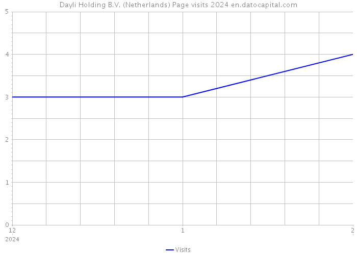 Dayli Holding B.V. (Netherlands) Page visits 2024 