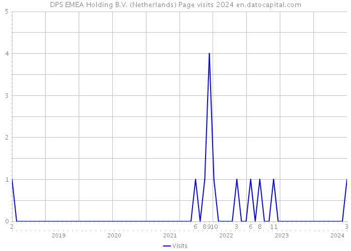 DPS EMEA Holding B.V. (Netherlands) Page visits 2024 