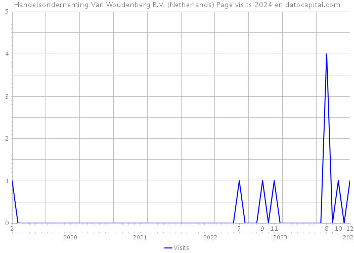 Handelsonderneming Van Woudenberg B.V. (Netherlands) Page visits 2024 