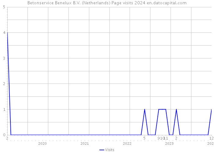 Betonservice Benelux B.V. (Netherlands) Page visits 2024 