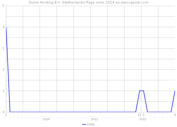 Duine Holding B.V. (Netherlands) Page visits 2024 