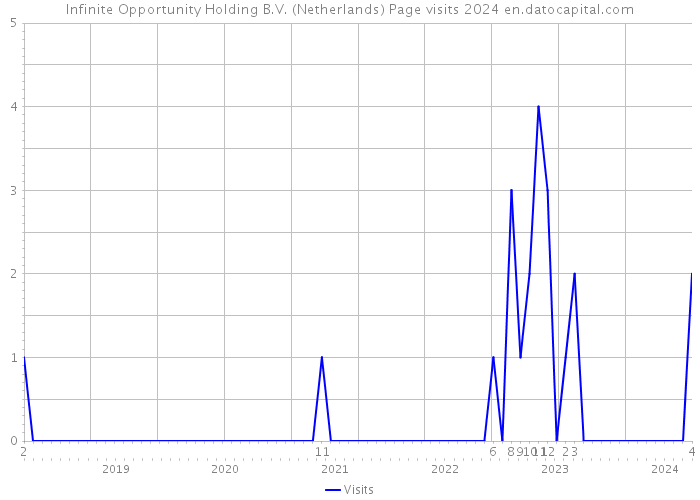 Infinite Opportunity Holding B.V. (Netherlands) Page visits 2024 