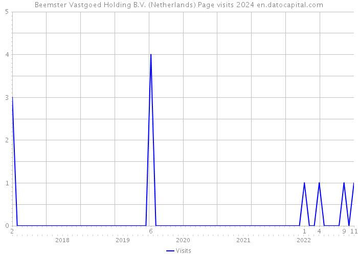 Beemster Vastgoed Holding B.V. (Netherlands) Page visits 2024 