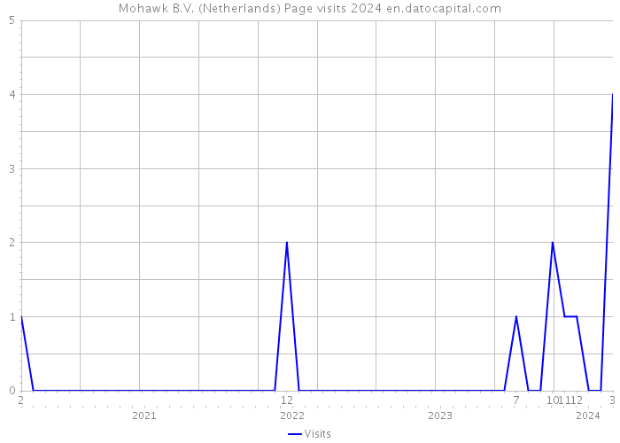 Mohawk B.V. (Netherlands) Page visits 2024 
