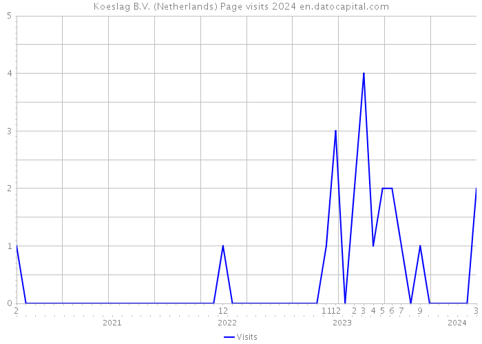 Koeslag B.V. (Netherlands) Page visits 2024 