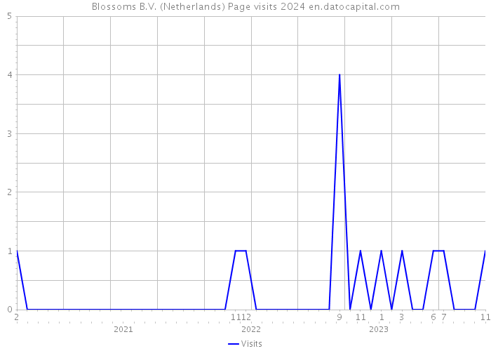 Blossoms B.V. (Netherlands) Page visits 2024 