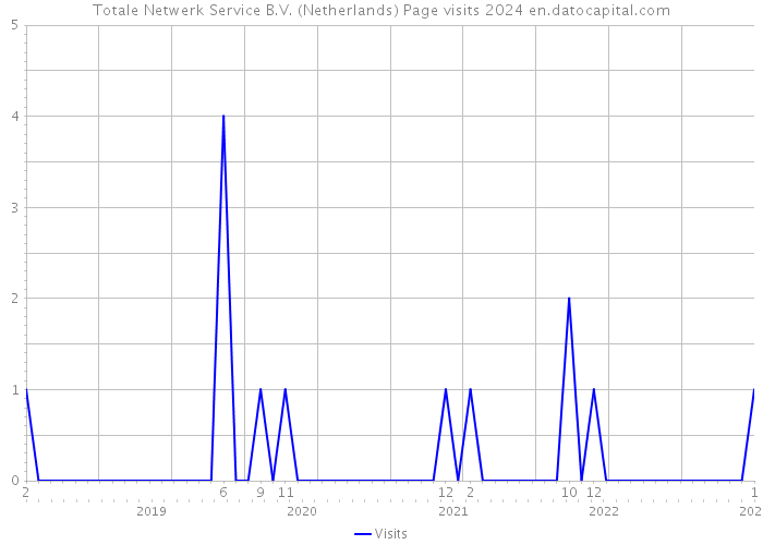 Totale Netwerk Service B.V. (Netherlands) Page visits 2024 