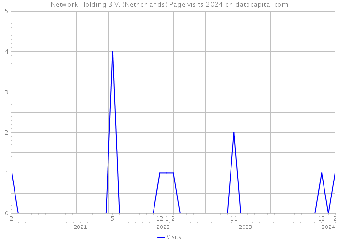 Network Holding B.V. (Netherlands) Page visits 2024 