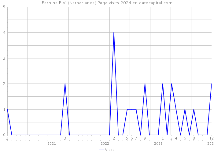 Bernina B.V. (Netherlands) Page visits 2024 