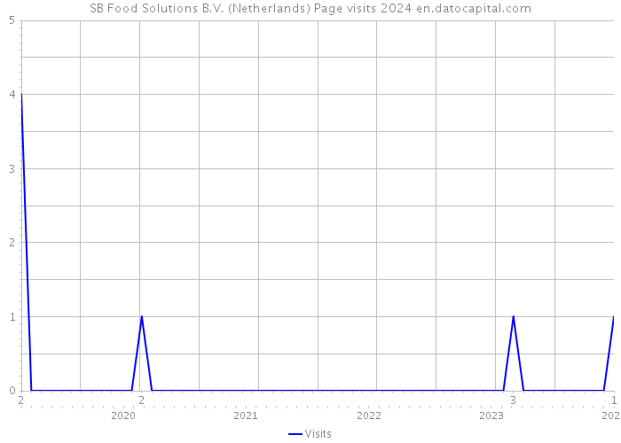 SB Food Solutions B.V. (Netherlands) Page visits 2024 