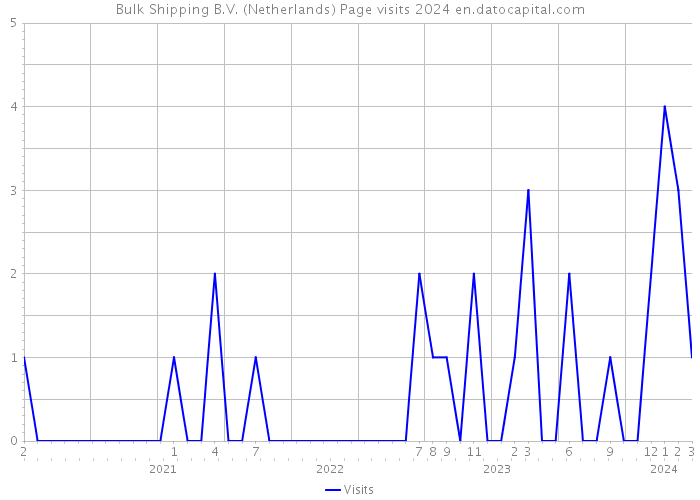 Bulk Shipping B.V. (Netherlands) Page visits 2024 