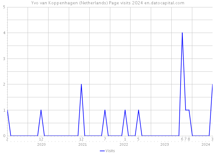 Yvo van Koppenhagen (Netherlands) Page visits 2024 