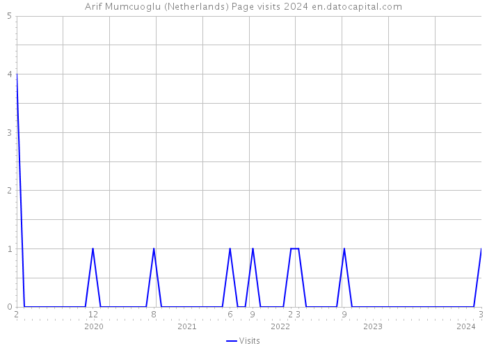 Arif Mumcuoglu (Netherlands) Page visits 2024 