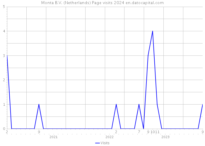 Monta B.V. (Netherlands) Page visits 2024 