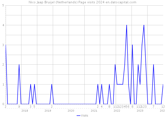 Nico Jaap Bruijel (Netherlands) Page visits 2024 