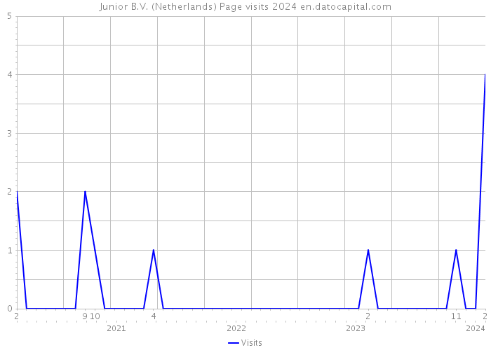Junior B.V. (Netherlands) Page visits 2024 