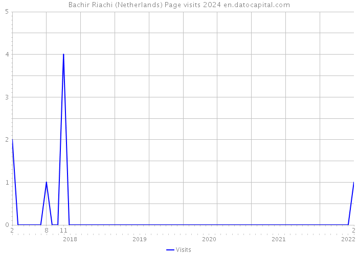 Bachir Riachi (Netherlands) Page visits 2024 