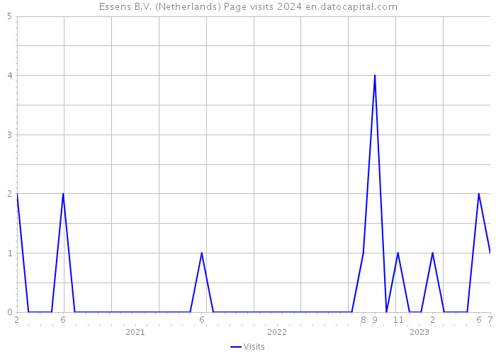 Essens B.V. (Netherlands) Page visits 2024 