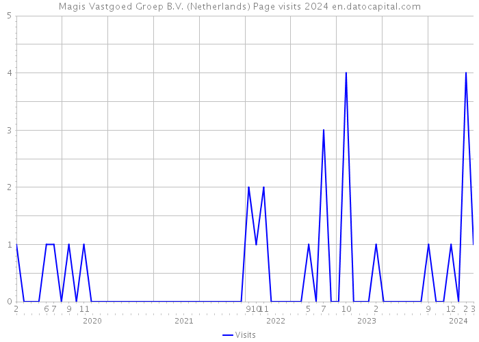 Magis Vastgoed Groep B.V. (Netherlands) Page visits 2024 