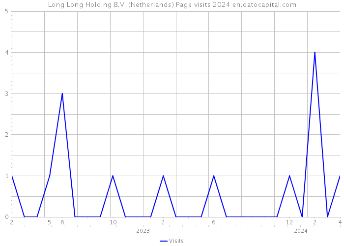 Long Long Holding B.V. (Netherlands) Page visits 2024 